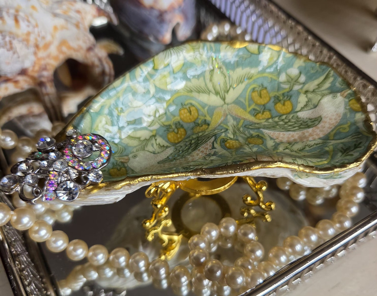 Bird & Citrus Shell Dish